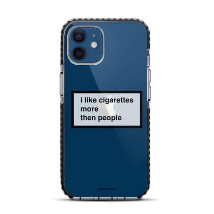 Cigarettes over people iPhone 12 Stride Phone Case-Stride