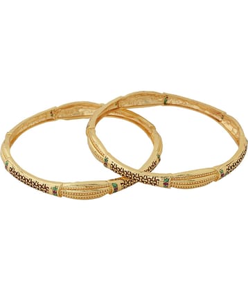 VIRAASI - Gold Bangle Set ( Pack of 1 )