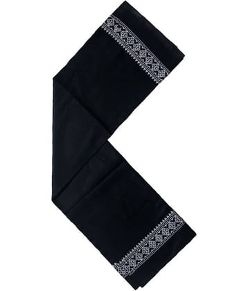 Mk weaves Cotton Printed Below 300 -GSM Bath Towel ( Pack of 1 ) - Black