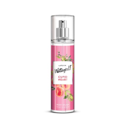 Layer�r Wottagirl! Cupid Heart Body Splash 135ml | Long-Lasting Fresh Fruity Floral Body Mist for Women | Melon, Red Fruits & Jasmine Notes | Everyday Wear | Skin-Friendly & IFRA Certified Layer�r Wottagirl! Cupid Heart Body Splash 135ml | Long-Lasting Fresh Fruity Floral Body Mist for Women | Melon, Red Fruits & Jasmine Notes | Everyday Wear | Skin-Friendly & IFRA Certified