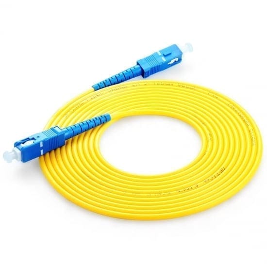 Fiber Optic SC/UPC-SC/UPC-SM-SX-3.0-G652D-PVC-Yellow 10M