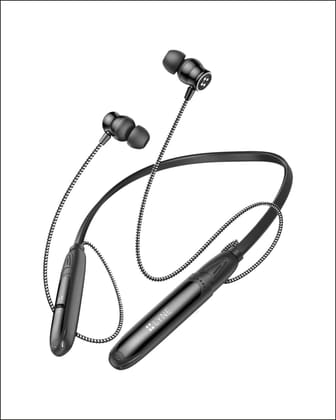 LYNE Rover 41 Neckband 300 Hours Musictime Bluetooth Gaming  (Black, True Wireless)