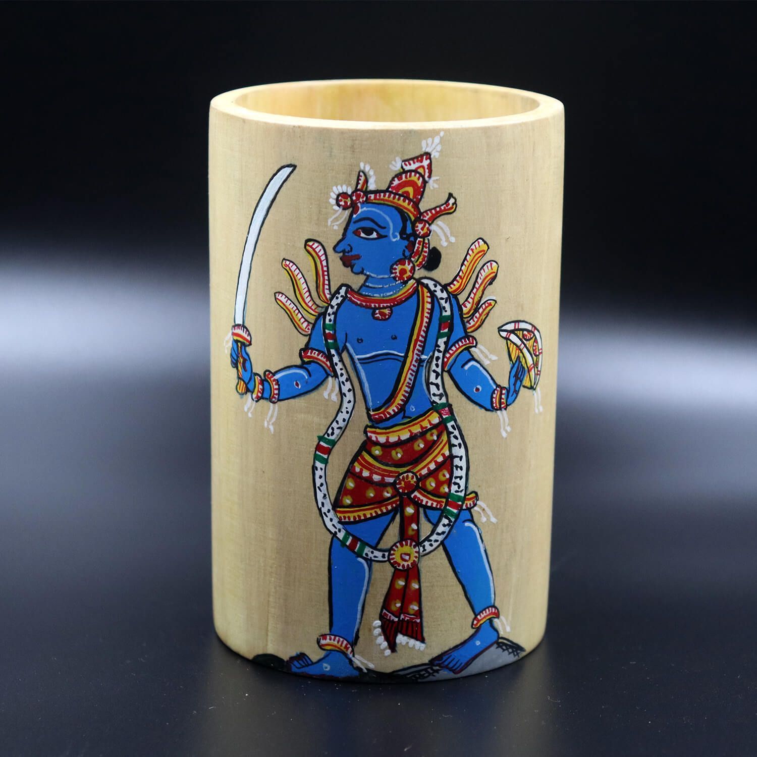 Wooden Pattachitra Pen / Pencil Stand