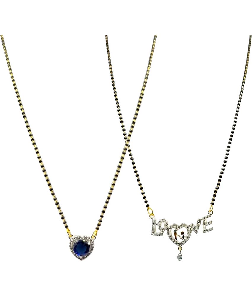 Charms Golden Mangalsutra Set ( Pack of 2 )