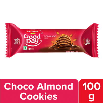 Britannia Good Day Choco Almond Cookies, 100 G Britannia Good Day Choco Almond Cookies, 100 G