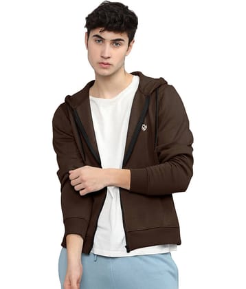 Eyebogler Fleece Hooded Men's Sweatshirt - Pink ( Pack of 1 )