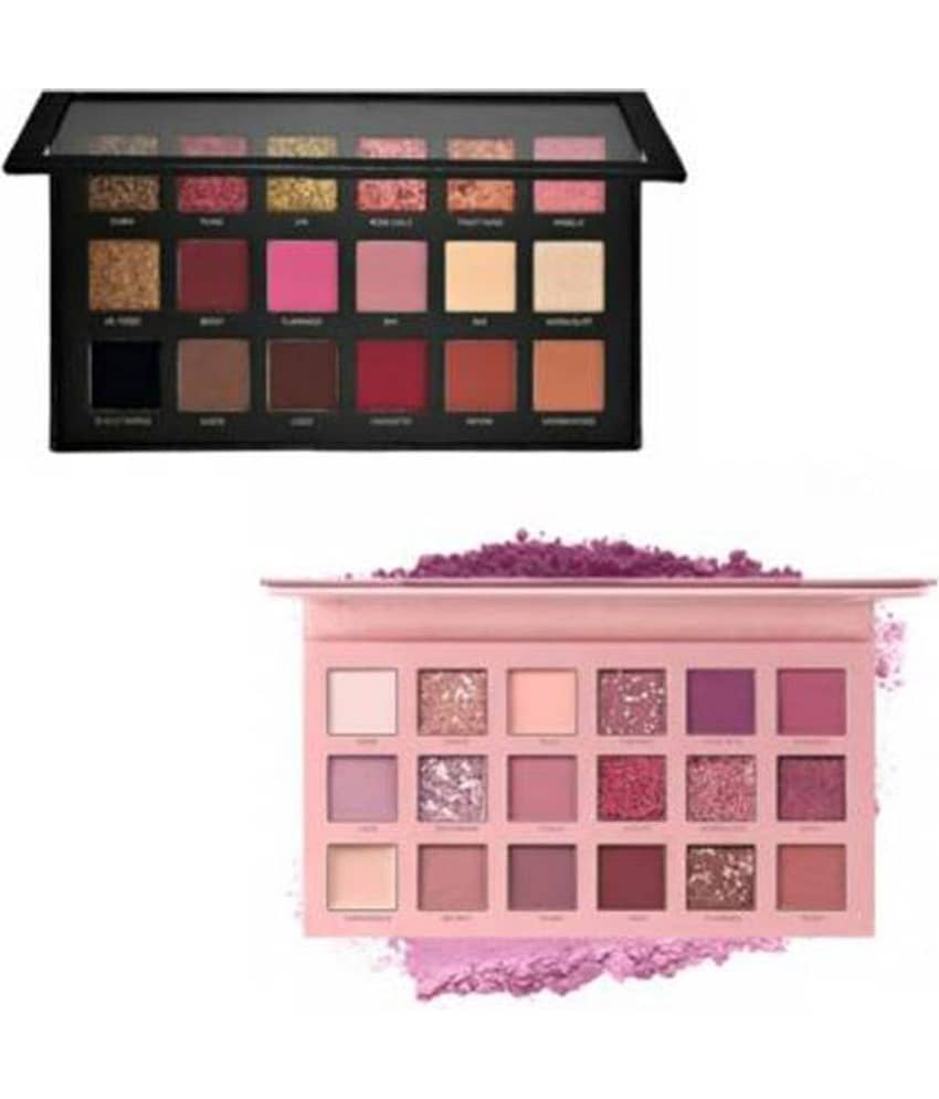 Lenon Nude & Rose Gold Eye Shadow Cream-to-powder Colours 100 g Pack of 2