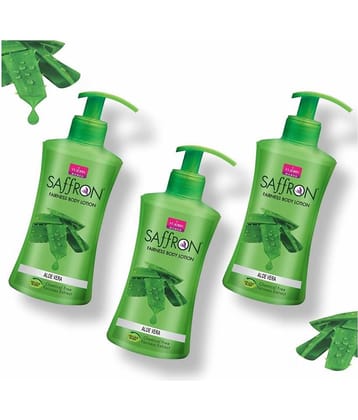 VI-JOHN Saffron Fairness Body Lotion Aloevera 250ml (750) - Pack of 3