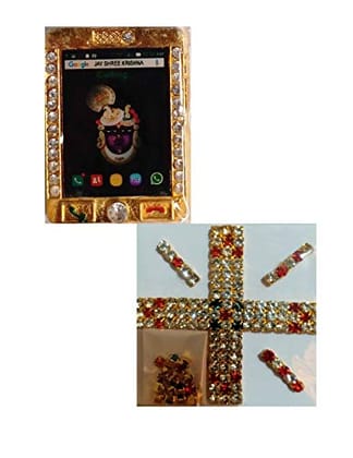 VARNI Creation Ladoo Gopal Toy Chopat with Diamond Mobile