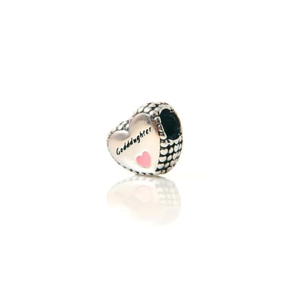 Goddaughter Heart | 925 Silver charms for Bracelets / Chain-Free / Silver / Modern