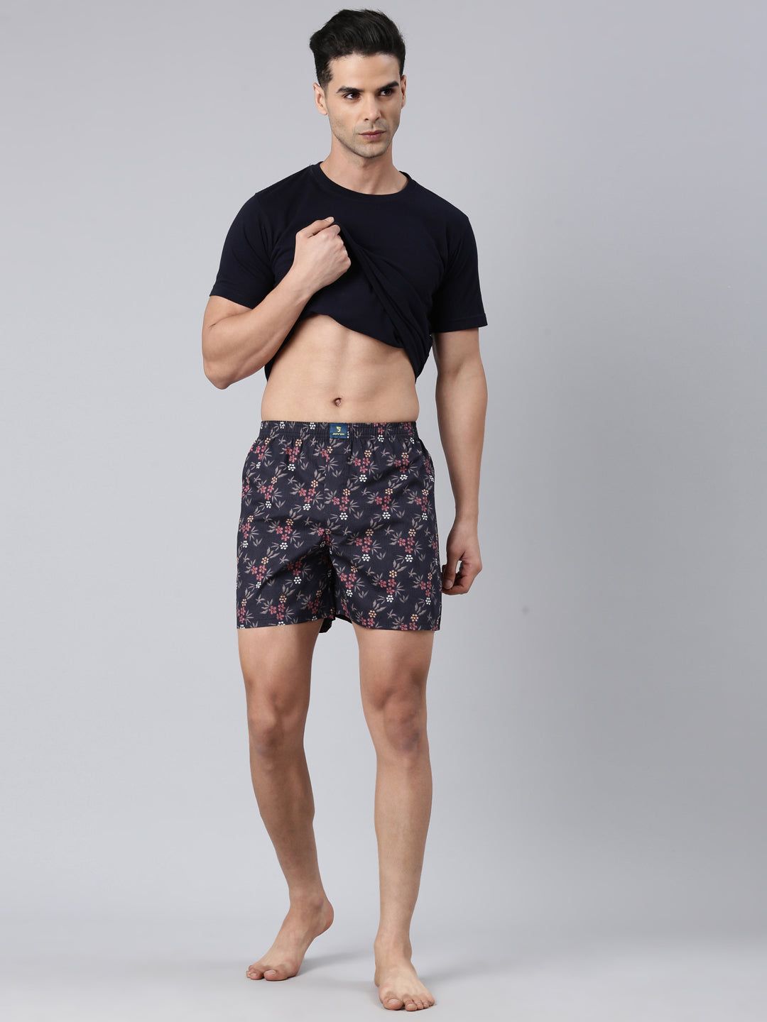 2 Pack Printed Cotton Boxer-L