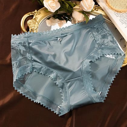 Luxury Satin Lace Breathable Panties-M / BUY 3PCS