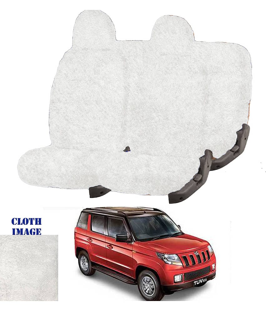 Mahindra TUV-300 White 7 Seater Car Seat Cover