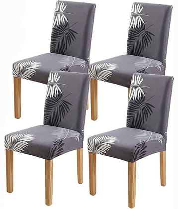 House Of Quirk 1 Seater Polyester Chair Cover ( Pack of 4 )