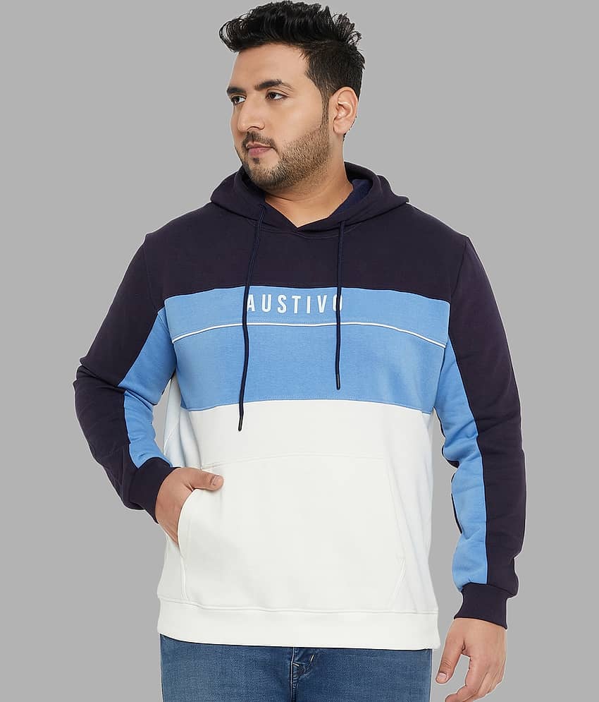 AUSTIVO Fleece Hooded Men's Sweatshirt - Multi ( Pack of 1 )