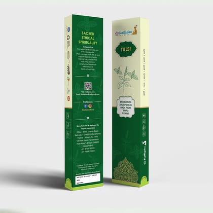 Kailapira Agarbatti Tulsi Incense Sticks Premium Dhoop Batti, Incense Sticks 20U