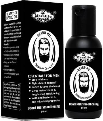 MERALITE - 50mL Promotes Beard Growth Beard Oil ( Pack of 1 )