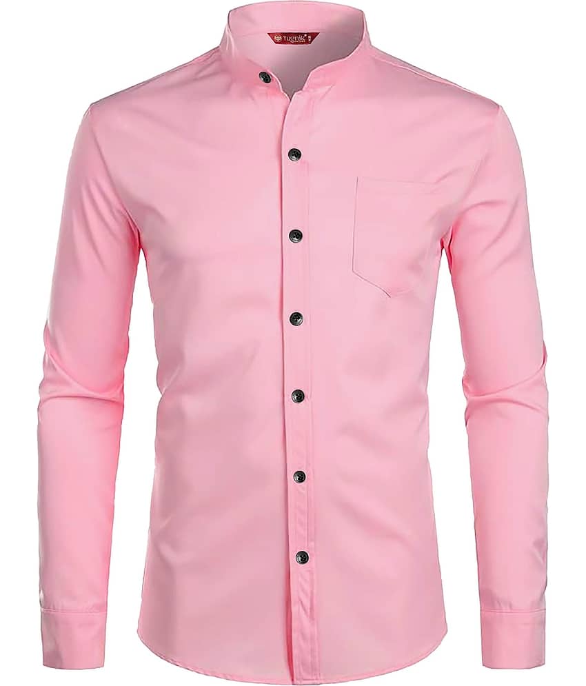 Yugnik Cotton Blend Slim Fit Full Sleeves Men's Formal Shirt - Sea Green ( Pack of 1 )