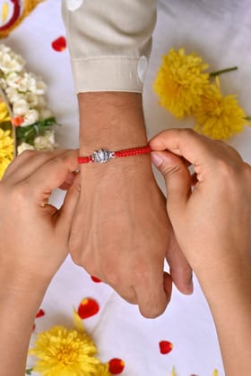 Lotus Silver Rakhi CHR045