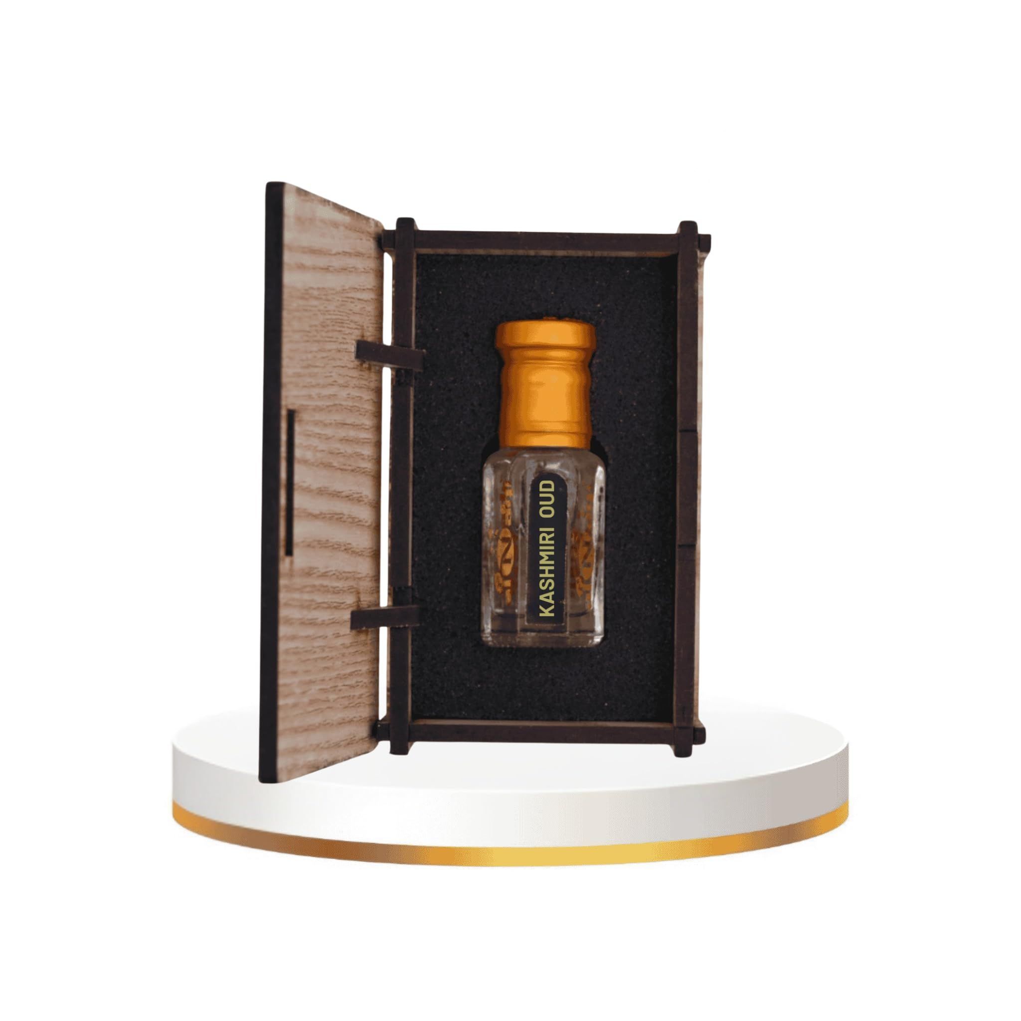 alNaqi Kashmiri-Oud-Attar 12ml - Luxury Kashmiri Perfume Oil, No Alcohol Concentrated Kashmiri-Oudh, High-Strength Kashmiri-Oud-for-Men, Original Signature-Parfum