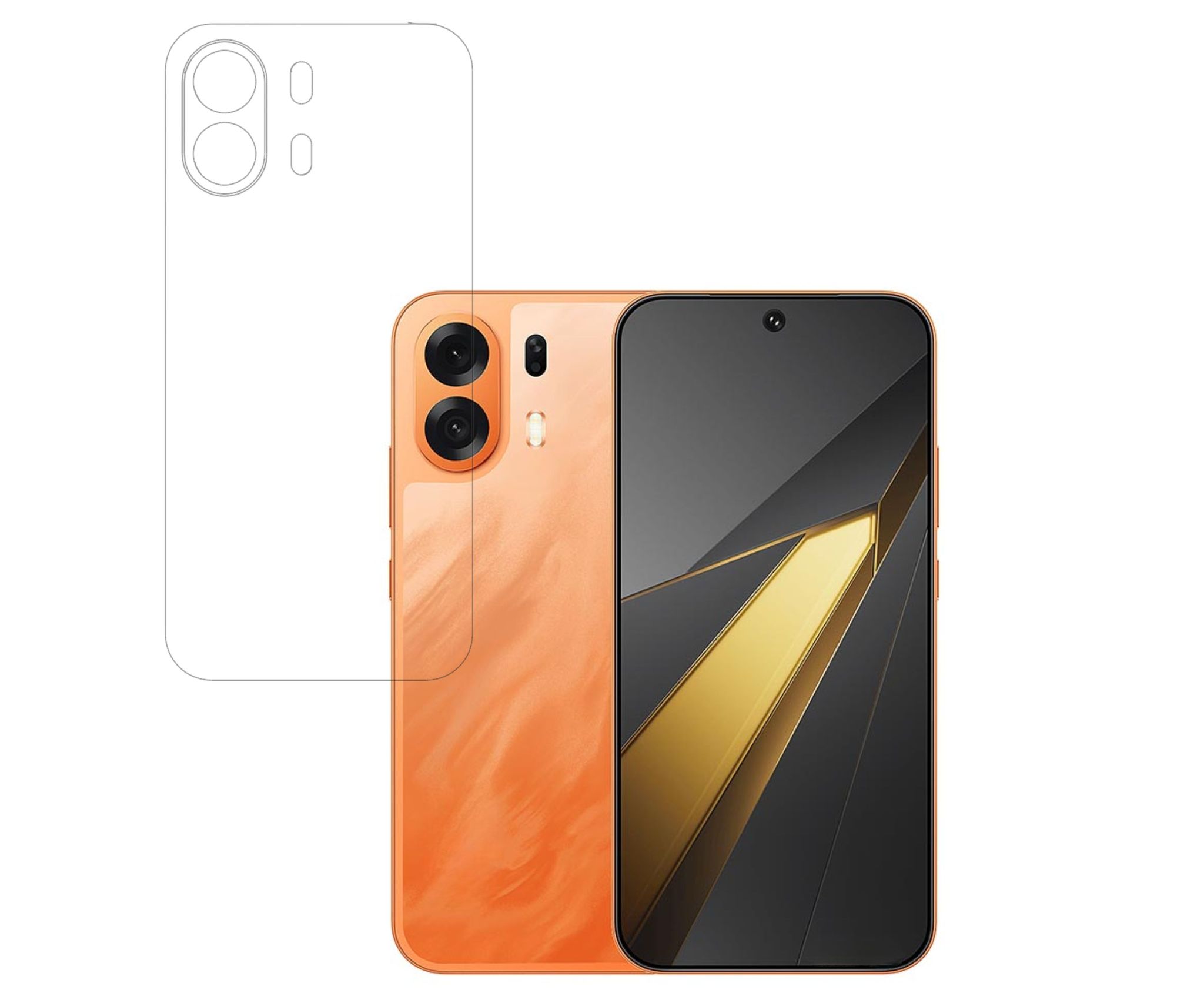 ISAAK Back Screen Protector Compatible with OPPO K14 Plus (Pack of 1)