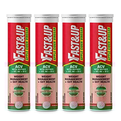 Fast&Up Apple Cider Vinegar with Mother | Added Vit. B6&B12 | Weight management & Gut Health | Green Apple Flavor, Pack of 60 Effervescent tablets Fast&Up Apple Cider Vinegar with Mother | Added Vit. B6&B12 | Weight management & Gut Health | Green Apple Flavor, Pack of 60 Effervescent tablets