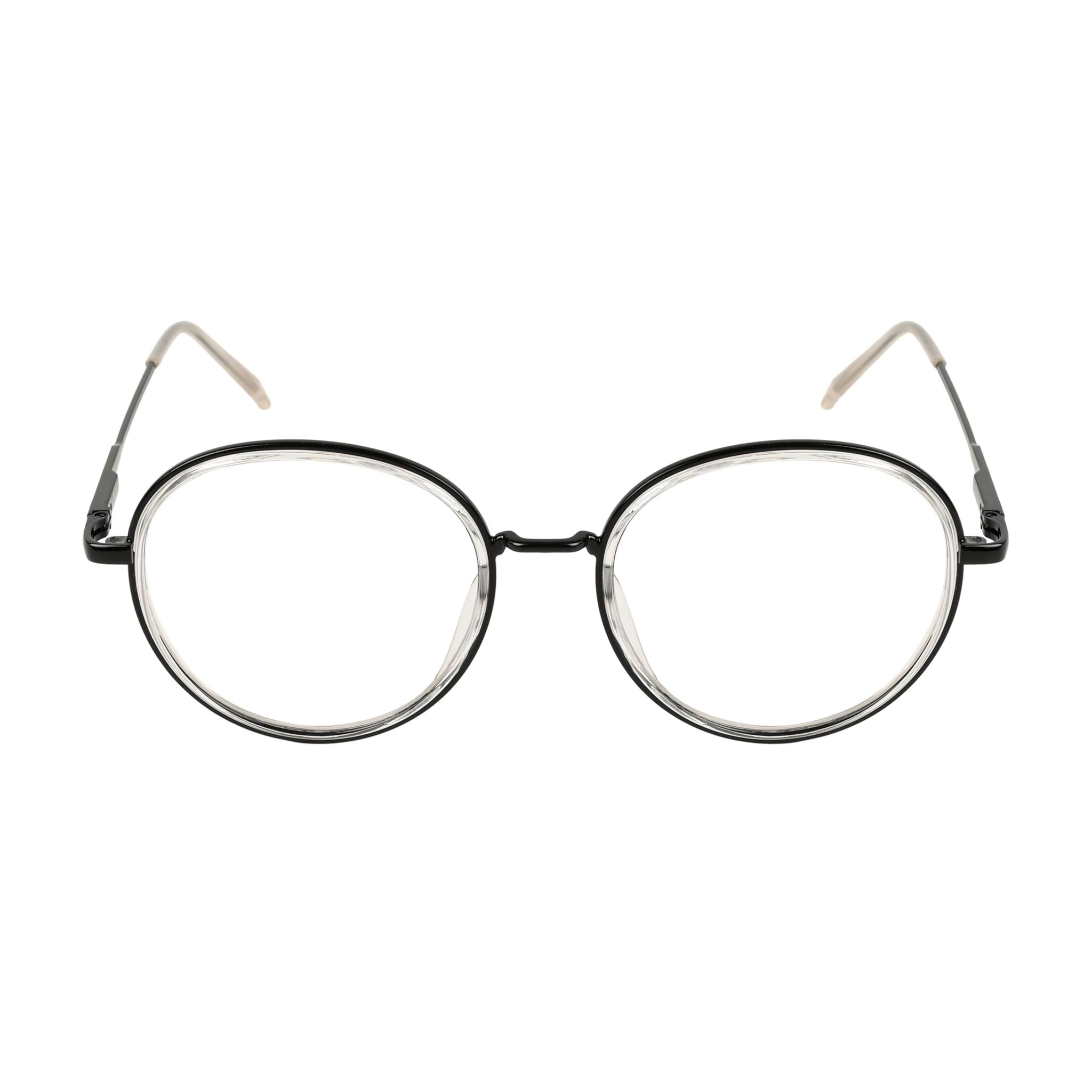 TERRY & CO Zero Power Blue Cut Eyeglasses | Metal Frame | Medium Size | Anti-Reflective, UV Protection, Lightweight | Spring Hinges | Unisex