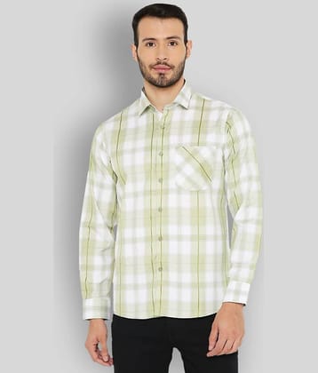 Maharaja - Green Cotton Blend Slim Fit Men's Formal Shirt ( Pack of 1 )