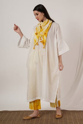 Mustard Tie Dye Stole