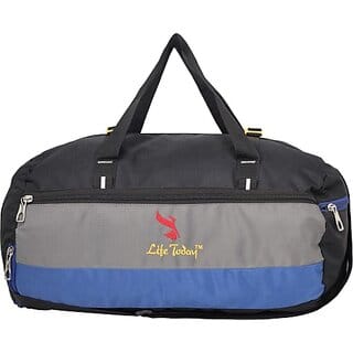 Life Today 27 L Gym Duffel Bag - Gym Bag for Men and Women | Boys and Girls | Sports Duffel Bags - Black