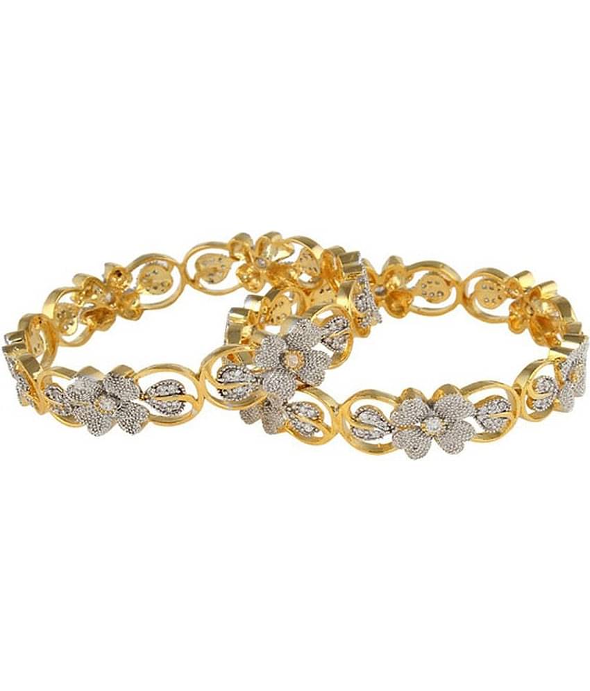 Youbella White Alloy Bangle