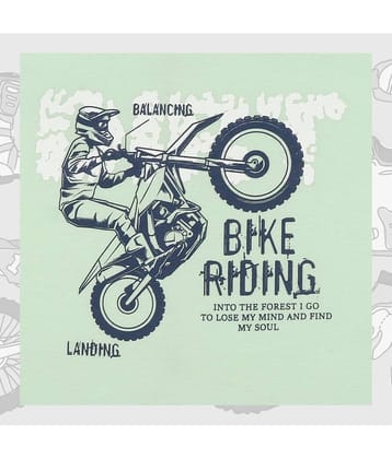 J&JP Pack of 1 Boys Cotton Blend T-Shirt ( Green )