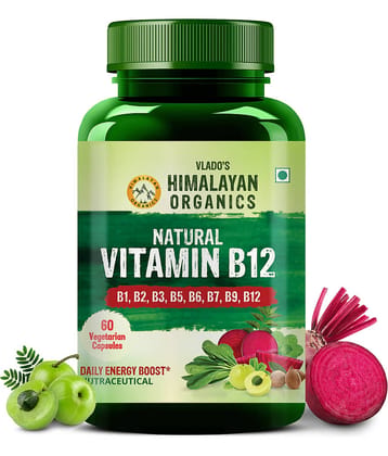 Vlado's Himalayan Organics Veg Capsule Natural Vitamin B12 Natural 60 No.s