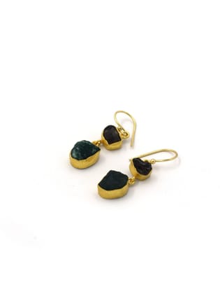 Dainty Two Stone Earrings