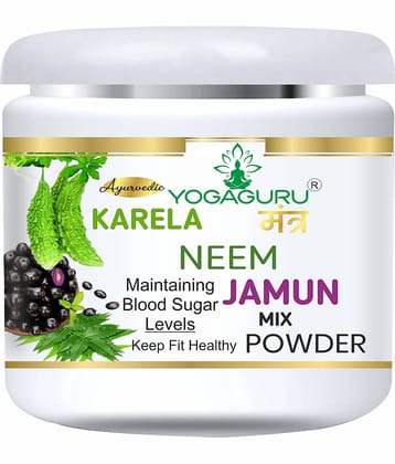 Yogaguru Mantr Neem, Karela, Jamun Powder - 100% Natural & Sugar Free (200Gm)