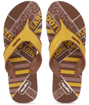 Aqualite Brown Men's Daily Slipper - None