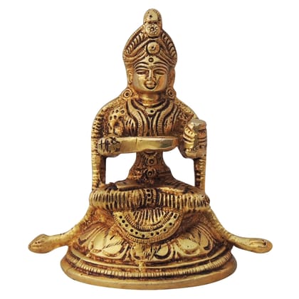 Brass Annapurna Devi Idol | Temple Pooja Murti, Height : 4 Inch (BSMAS1087 X)
