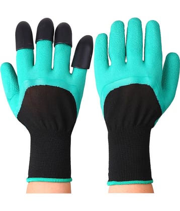 Westore  Garden Genie Gloves Waterproof Garden Gloves with Claw for Digging Planting Universally Free Size  Green