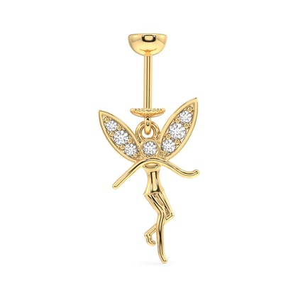 The flying angel - Screw Helix hanging - 14k gold plated