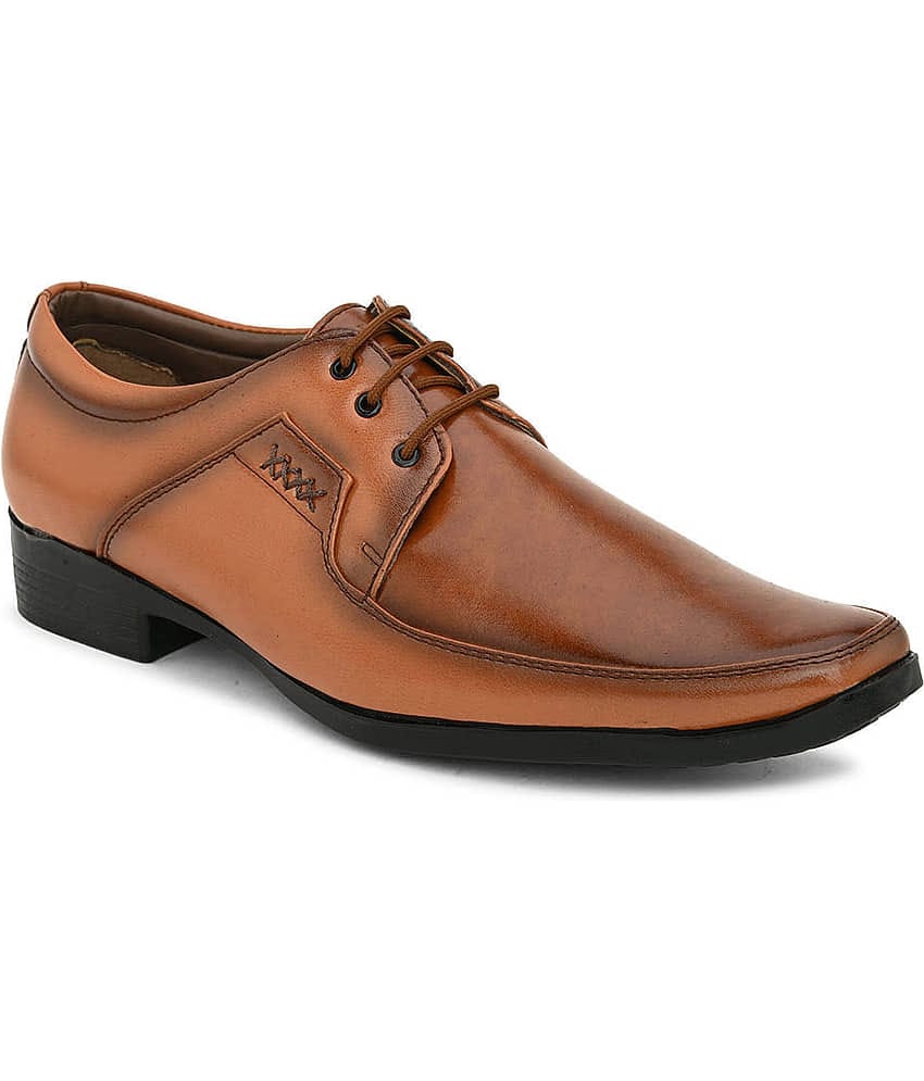 Sir Corbett Tan Men's Derby Formal Shoes