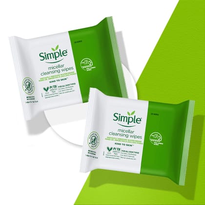 Micellar Wipes Combo 2-Pack(25 Wipes + 25 Wipes)
