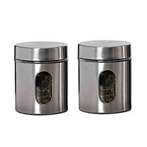 Femora Glass Window Jar for Kitchen Storage, 700 ML - Set of 2