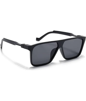Elligator Black Square Sunglasses ( Pack of 1 )