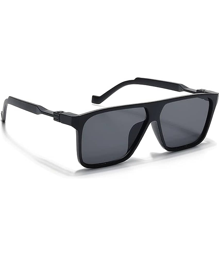 Elligator Black Square Sunglasses ( Pack of 1 )