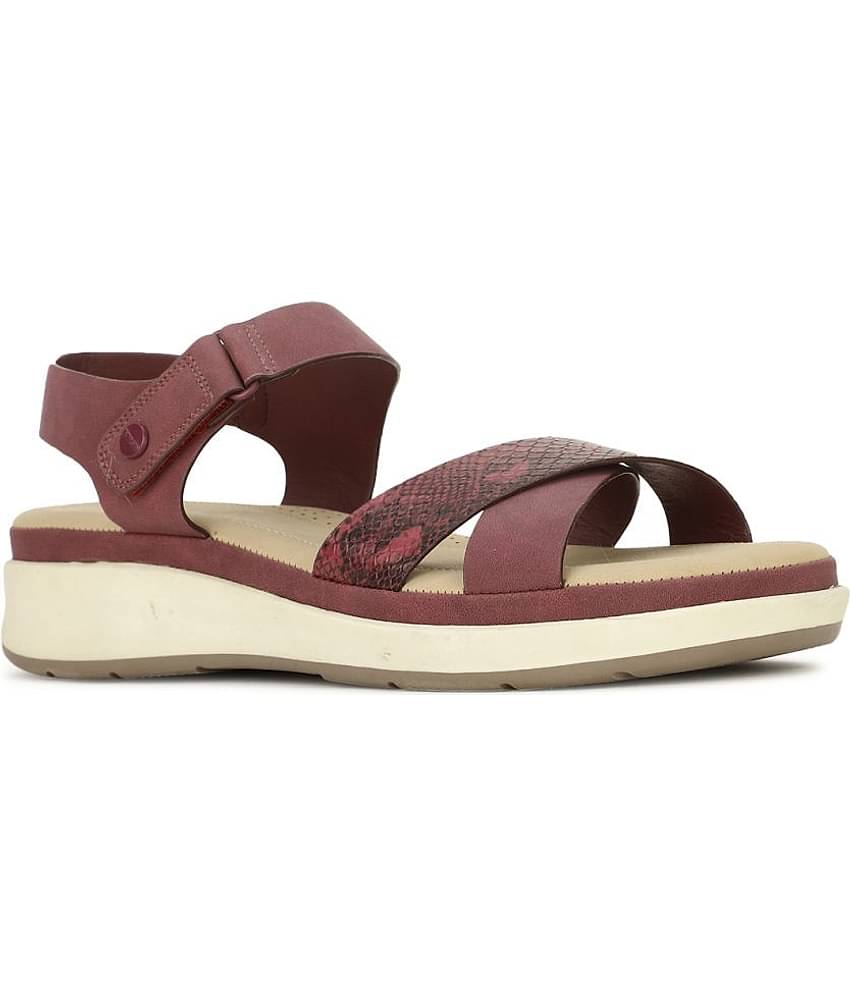 Bata Comfit Maroon Women's Flats