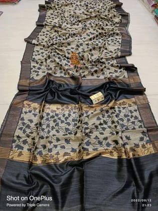 Ghicha print saree