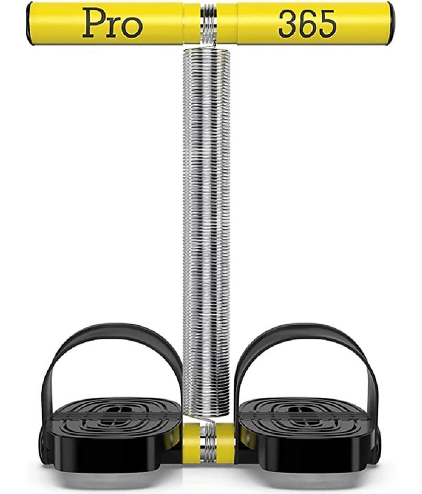 PRO365 Tummy Trimmer Exerciser/Flat Pedal For Extra Support/Sit Up Equipment/Sport Fitness/Leg Exerciser/Home Gym Equipment Single Spring (Yellow, 6 Month manufacturer Warranty)