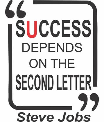 Asmi Collection Self Adhesive Steve Jobs Motivational Quotes Wall Sticker ( 52 x 40 cms )