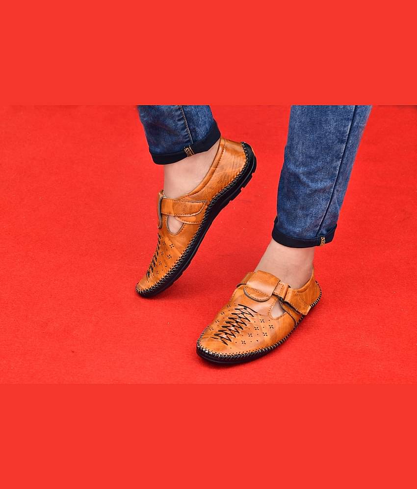 Akiko - Coffee Men's Sandals