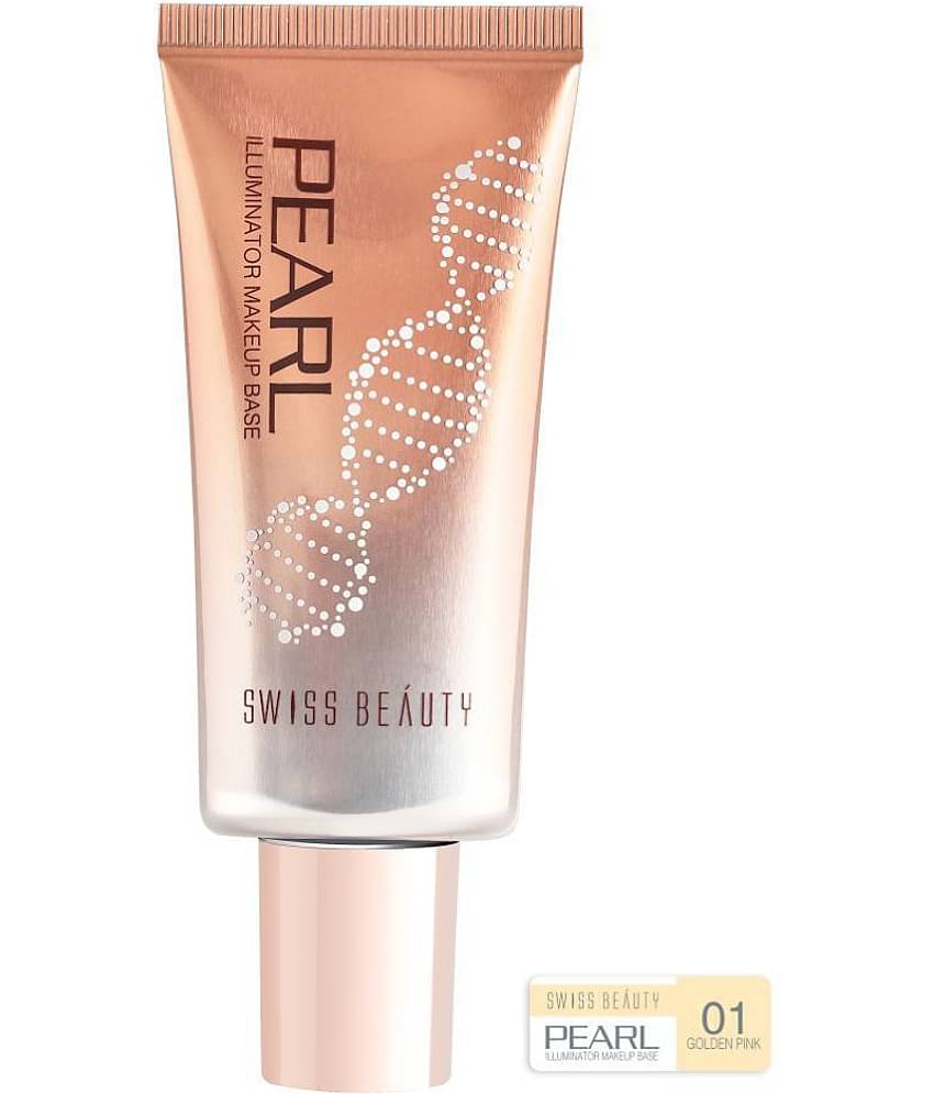 Swiss Beauty Pearl Illuminator MakeupBase (Golden Pink), 35gm